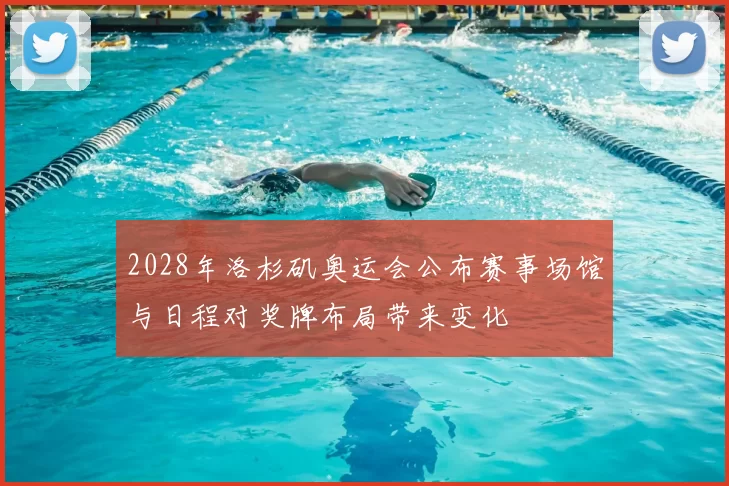 2028年洛杉矶奥运会公布赛事场馆与日程对奖牌布局带来变化